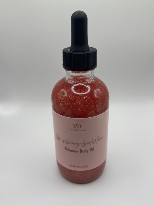 Strawberry Seduction Shimmer Body Oil